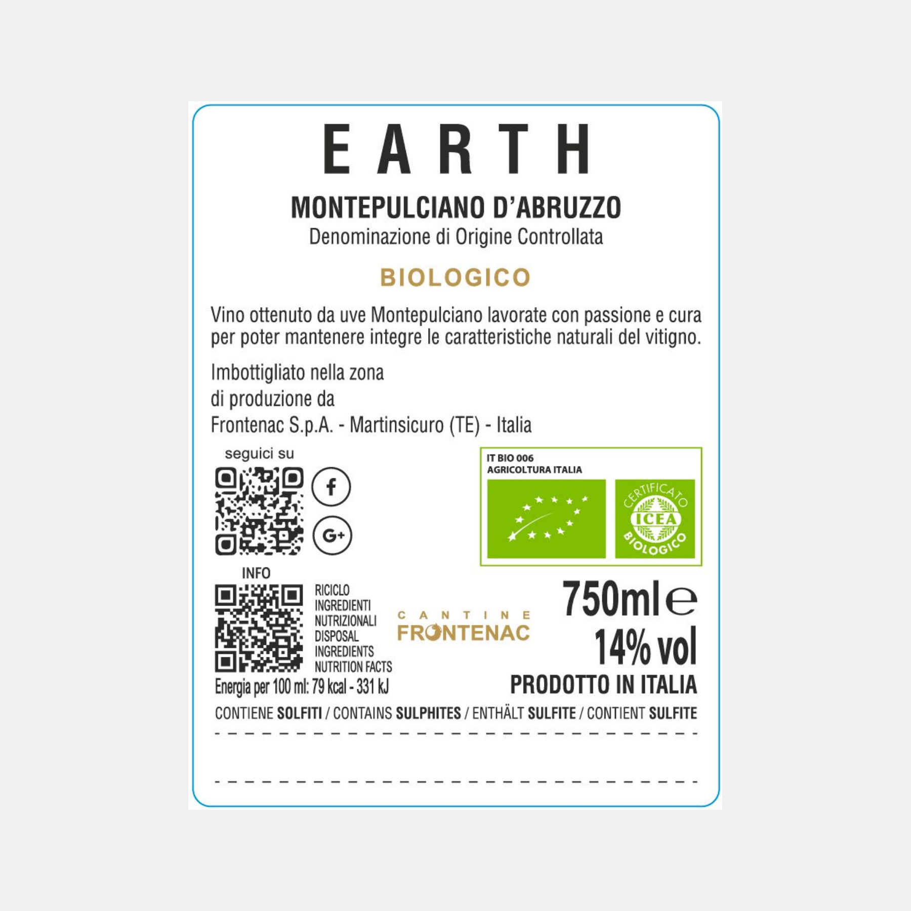 Earth - Montepulciano d’Abruzzo DOC - Biologico - immagine 2