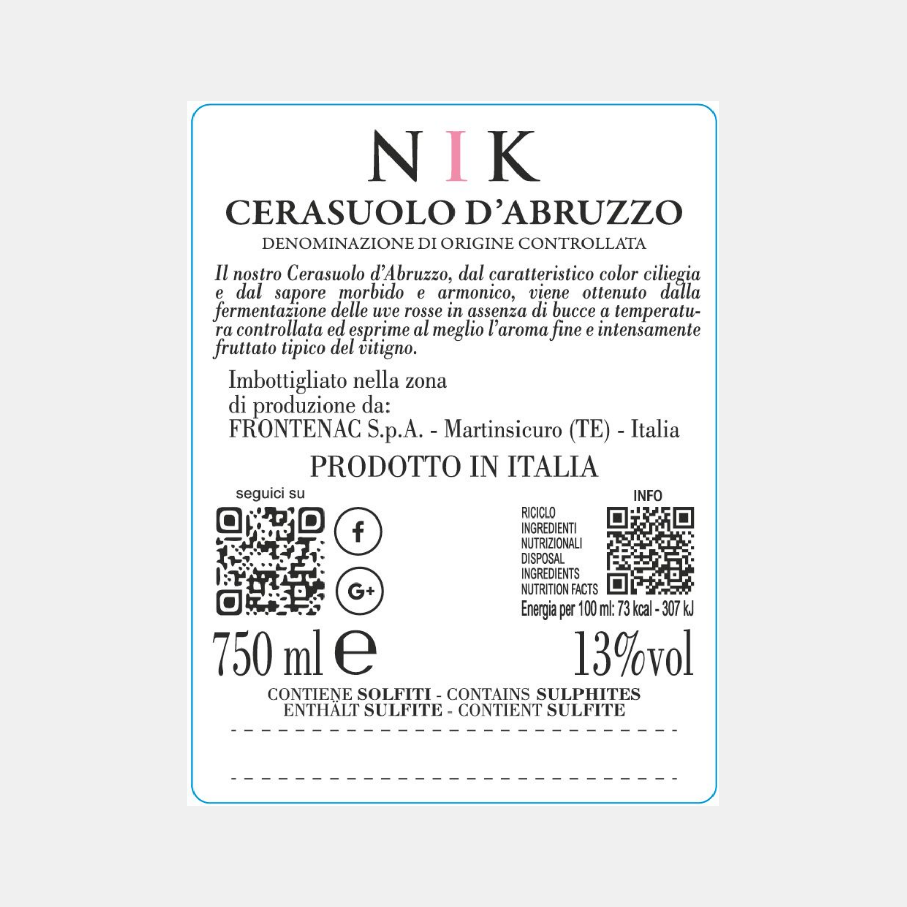 Nik - Cerasuolo d'Abruzzo - DOC - immagine 2